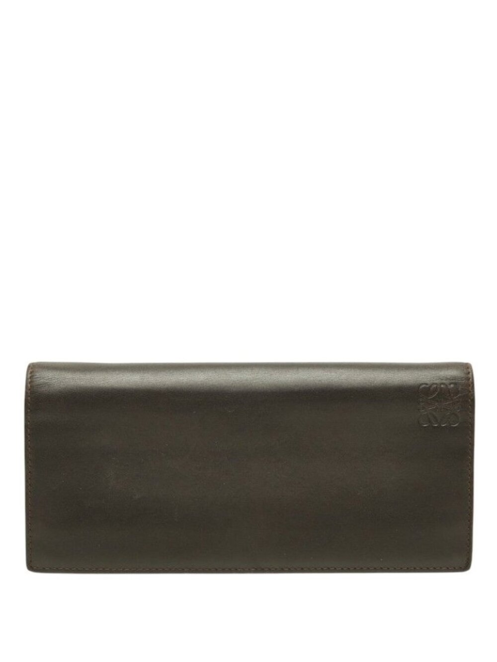 Loewe Anagram Wallet Dark Brown Leather